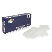 Перчатки виниловые  Aviora, размер L, 50 пар, прозрачные