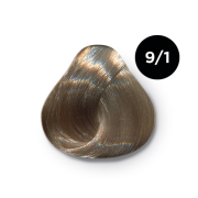OLLIN COLOR 9/1 блондин пепельный 60мл Перманентная крем-краска для волос