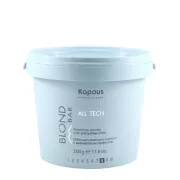 Обесцвечивающий порошок &laquo;All tech&raquo; с антижелтым эффектом серии &ldquo;Blond Bar&rdquo; Kapous, 500 г