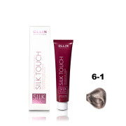 OLLIN SILK TOUCH 6/1 темно-русый пепельный 60мл Безаммиачный стойкий краситель для волос