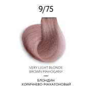 Ollin Color Platinum Collection 9/75 блондин коричнево-пепельный Перманентная крем-краска для волос1
