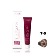 OLLIN SILK TOUCH 7/0 русый 60мл Безаммиачный стойкий краситель для волос
