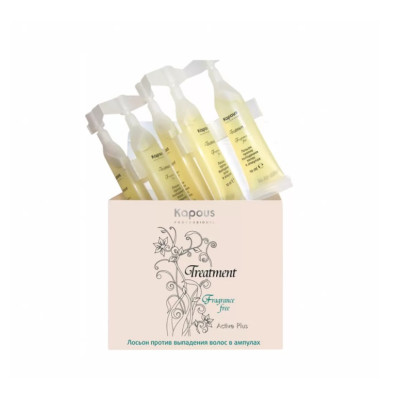 Лосьон от выпадения волос серии « Treatment » в ампулах 5*10 мл (50мл) Лосьон от выпадения волос серии « Treatment » в ампулах 5*10 мл (50мл)