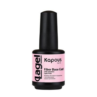 1743 Базовое покрытие с витамин.нежно-розовое «Fiber Base Coat with vitam. Light Pin» Lagel 15мл., Kapous 1743 Базовое покрытие с витамин.нежно-розовое «Fiber Base Coat with vitam. Light Pin» Lagel 15мл., Kapous