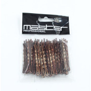 Невидимки 50мм, 24шт, бронза, волна, Master Professional