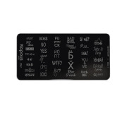 2387 Пластина для стемпинга Word 1 &laquo;Crazy story&raquo;, , шт