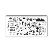 2804 Пластина для стемпинга Mountains &laquo;Crazy story&raquo;, Kapous, шт