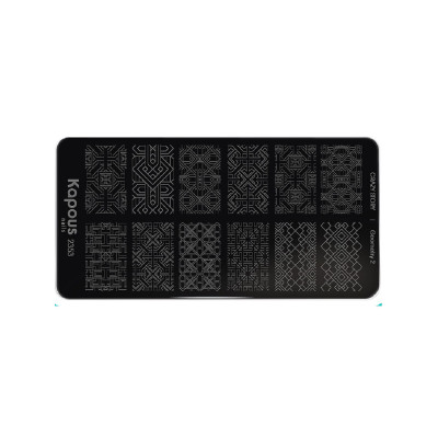 2353 Пластина для стемпинга Geometry 2«Crazy story», , шт 2353 Пластина для стемпинга Geometry 2«Crazy story», , шт