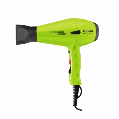 Фен профессиональный для укладки волос "Tornado 2500" Kapous салатовый Фен профессиональный для укладки волос "Tornado 2500" Kapous салатовый
