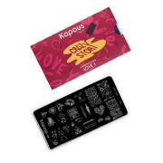 2381 Пластина для стемпинга Love 1 &laquo;Crazy story&raquo;, , шт