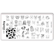 2810 Пластина для стемпинга Dogs &laquo;Crazy story&raquo;, Kapous, шт