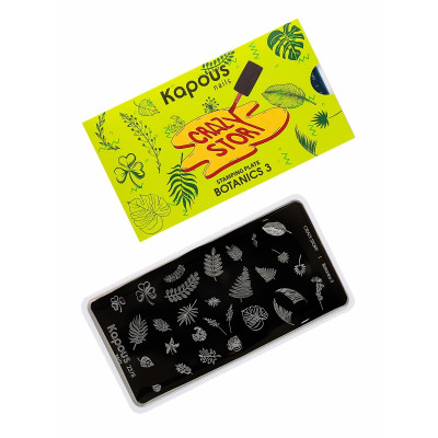 2378 Пластина для стемпинга Botanics 3«Crazy story», , шт 2378 Пластина для стемпинга Botanics 3«Crazy story», , шт