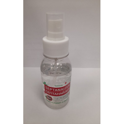 Средство антибактериальное спиртосодержащее (65-69%)Settica Septanaizer 250 мл (жидкость с кнопкой-спрей) Средство антибактериальное спиртосодержащее (65-69%)Settica Septanaizer 250 мл (жидкость с кнопкой-спрей)