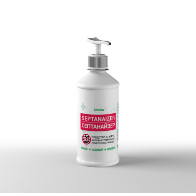 Средство дезинфицирующее (кожный антисептик) 75%Septanaizer 250 мл (жидкость с кнопкой-спрей) Средство дезинфицирующее (кожный антисептик) 75%Septanaizer 250 мл (жидкость с кнопкой-спрей)