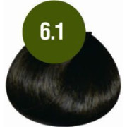 Краска для волос FarmaVita B.Life Color 6.1 Темный блондин пепельный, 100мл