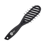 Щетка для укладки волос прорезиненное покрытие Soft-Touch Мelon Pro, 9 рядов, синий