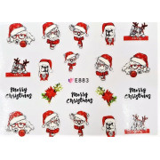 Наклейки для ногтей Новогоднее чудо E883