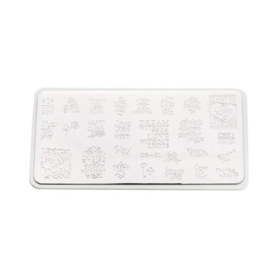 Пластина для стемпинга E.co Nails QS+21 Пластина для стемпинга E.co Nails QS+21