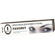 Краска для бровей и ресницFAVORIT иссиня черная №2 15мл