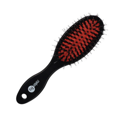 Щетка для волос Мelon Pro, нейлон и натуральная щетина на пластиковой основе, 7 рядов, 180‘*46мм Щетка для волос Мelon Pro, нейлон и натуральная щетина на пластиковой основе, 7 рядов, 180‘*46мм