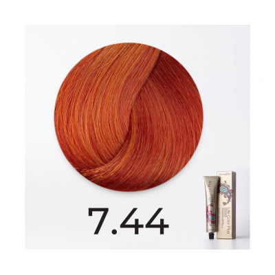 Краска для волос FarmaVita Life Color Plus 7.44 темный яркий медный блондин, 100мл Краска для волос FarmaVita Life Color Plus 7.44 темный яркий медный блондин, 100мл