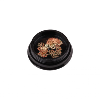 Дизайн E.co Nails для ногтей Снежинки в металле Дизайн E.co Nails для ногтей Снежинки в металле