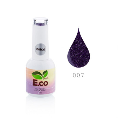 Гель-лак для ногтей светоотражающий E.co Nails Disco №07, 10мл Гель-лак для ногтей светоотражающий E.co Nails Disco №07, 10мл