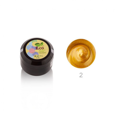 Гель паcта для дизайна ногтей E.co Nails Chrom №02 (золото) Гель паcта для дизайна ногтей E.co Nails Chrom №02 (золото)