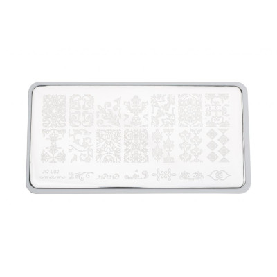 Пластина для стемпинга E.co Nails JQ-L02 Пластина для стемпинга E.co Nails JQ-L02