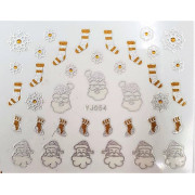 Наклейки для ногтей Новогоднее чудо YJ054