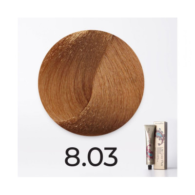 Краска для волос FarmaVita Life Color Plus 8.03 теплый светлый блондин, 100мл Краска для волос FarmaVita Life Color Plus 8.03 теплый светлый блондин, 100мл