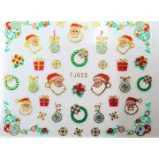 Наклейки для ногтей Новогоднее чудо TJ053