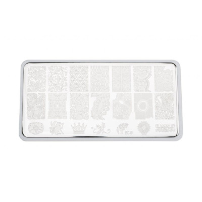 Пластина для стемпинга E.co Nails BC-01 Пластина для стемпинга E.co Nails BC-01