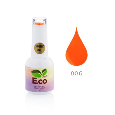 Гель-лак E.Co Nails для ногтей коллекция Summer time №06, 10мл Гель-лак E.Co Nails для ногтей коллекция Summer time №06, 10мл
