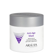 Крем-маска для лица омолаживающая для шеи декольте ARAVIA Professional Anti-Age Mask, 300 мл