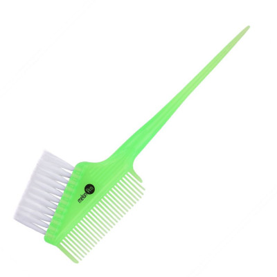 Кисть для окраски волос с расческой 21 .3*7см зелёная арт.JА0015Т Кисть для окраски волос с расческой 21 .3*7см зелёная арт.JА0015Т