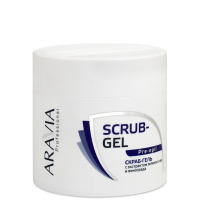 Скраб-гель ARAVIA Professional перед депиляцией с экстрактом зеленого чая и винограда 300мл Скраб-гель ARAVIA Professional перед депиляцией с экстрактом зеленого чая и винограда 300мл