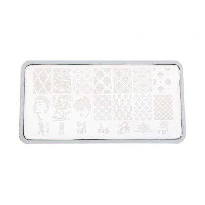 Пластина для стемпинга E.co Nails JQ-L12 Пластина для стемпинга E.co Nails JQ-L12