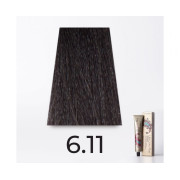 Краска для волос FarmaVita Life Color Plus 6.11 темный интенсивный пепельный блондин, 100мл