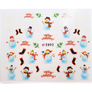 Наклейки для ногтей Новогоднее чудо E892