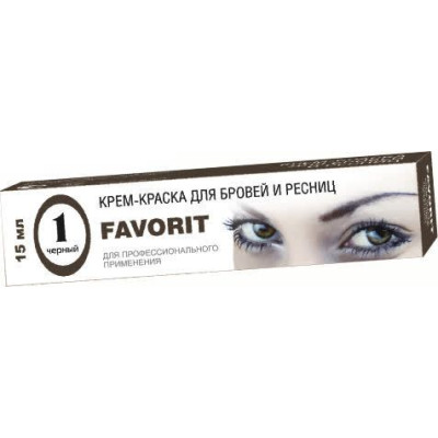 Краска для бровей и ресницFAVORIT графит №4 15мл Краска для бровей и ресницFAVORIT графит №4 15мл