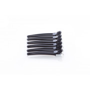 Зажим для волос MP пластмасса/металл черные 10см 6шт.в уп арт.C-81