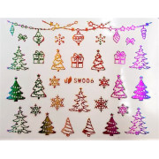 Наклейки для ногтей Новогоднее чудо SW006