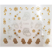 Наклейки для ногтей Новогоднее чудо YJ053