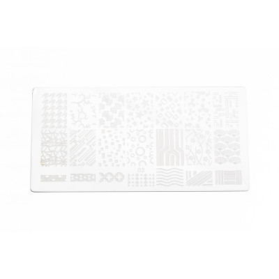 Пластина для стемпинга E.co Nails №03 Пластина для стемпинга E.co Nails №03