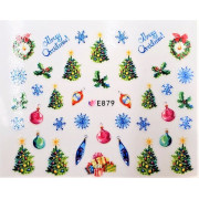 Наклейки для ногтей Новогоднее чудо E879