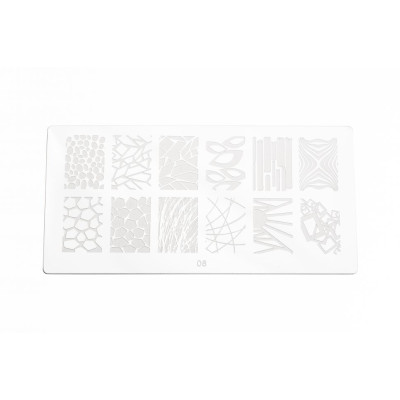 Пластина для стемпинга E.co Nails №08 Пластина для стемпинга E.co Nails №08