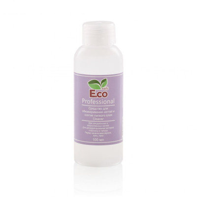 Средство для обезжиривания ногтей и снятия липкого слоя E.co Nails Cleaner Professional 110мл Средство для обезжиривания ногтей и снятия липкого слоя E.co Nails Cleaner Professional 110мл
