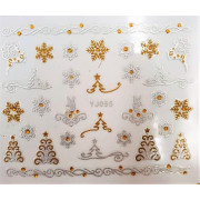 Наклейки для ногтей Новогоднее чудо YJ055