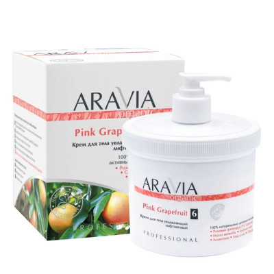 Крем ARAVIA Organic для тела увлажняющий лифтинговый Pink Grapefruit, 550 мл Крем ARAVIA Organic для тела увлажняющий лифтинговый Pink Grapefruit, 550 мл